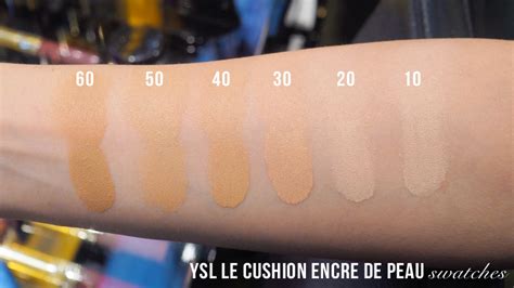 ysl fusion ink compact foundation swatch|YSL Le Cushion Encre de Peau Fusion Ink Foundation Swatches.